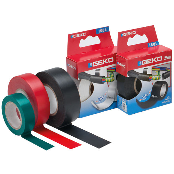 Geko, SeaTec, Geko ISOLERINGSTAPE 25mm X 25 meter hvid
