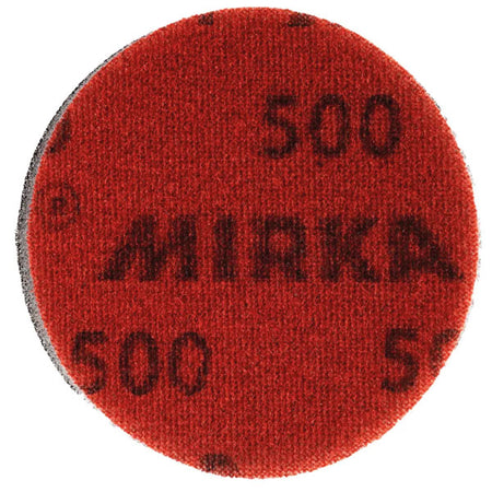Mirka sandpapir set forfra med tekstur synlig.