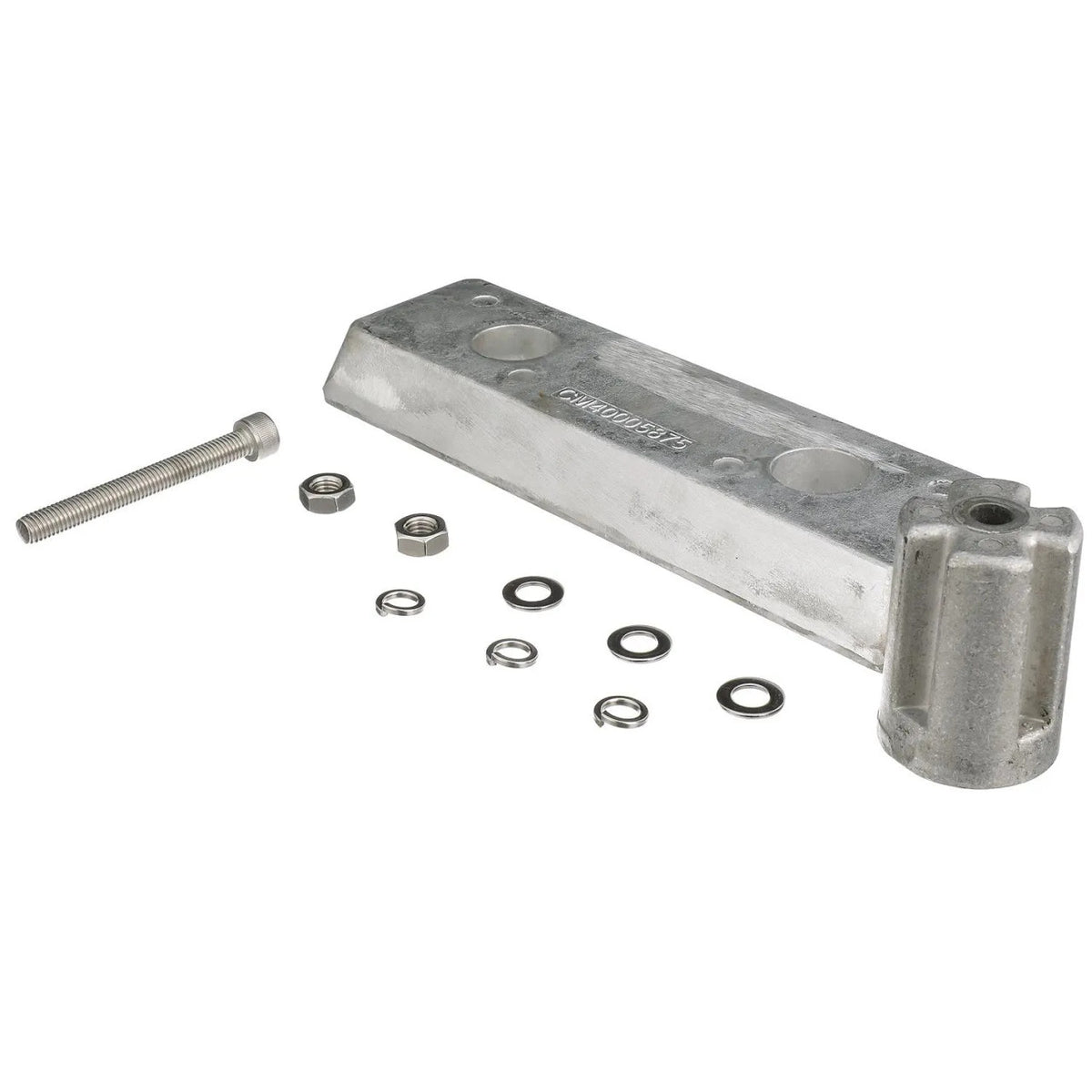 Anode kit fra Quicksilver i detaljevisning med komponenter