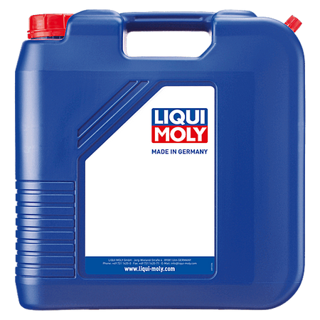 Liqui Moly marine gearolie GL4/GL5 80W-90 i 60 l dunk, vist fra siden.