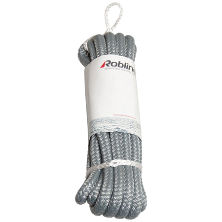 Robline fortøjningstov brugt til fortøjning af båd, set fra siden