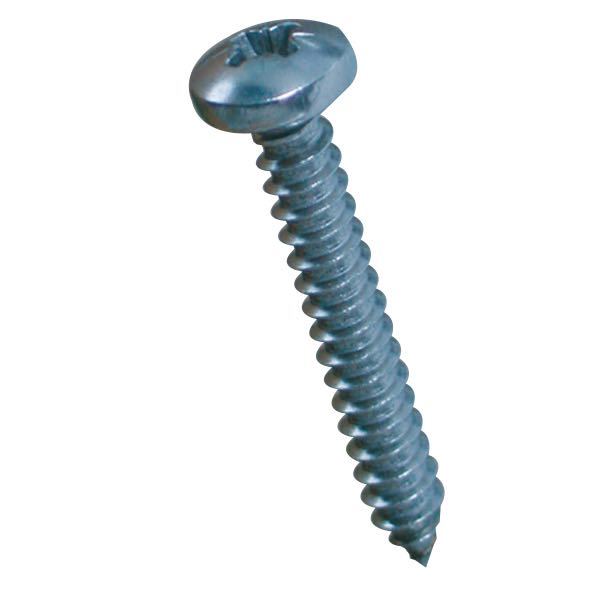1852 selvskærende skrue Panhoved 5.5 x 25 A4 Torx liggende på en bådplade.