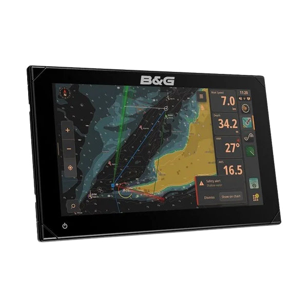 B&G Zeus S 7" i brug med navigationstjenester aktiv