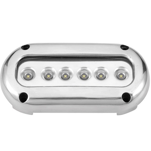 Sidevisning af SeaTec undervandslys med seks LED lamper