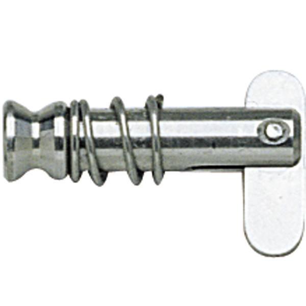 Detalje af Ronstan splitbolt med knæklås, set skråt ovenfra
