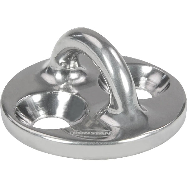 Ronstan pad eye base Ø50mm vist forfra med belastning op til 4000kg