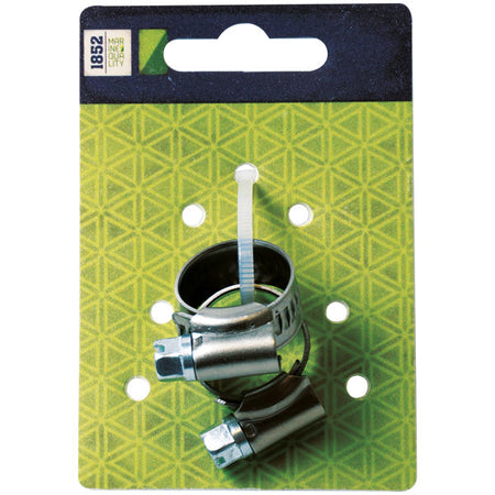 Detalje af 1852 spændebånd, viser kvaliteten af AISI 304 rustfrit stål.